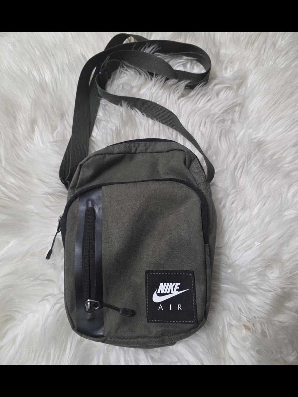 Nike Olive Green Small Crossbody Messenger Bag for Men